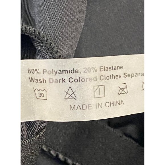 NWT SHEIN Black One Piece Swimsuit Lace Up Crossed Straps Girls Swimwear - Picture 7 of 8